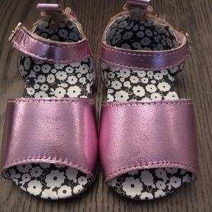 Robeez pink baby sandal 6-9 months